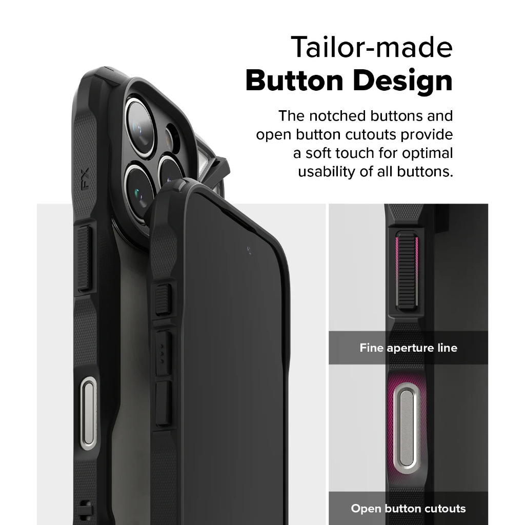 Ringke Fusion-X เคสสำหรับ iPhone 16 Pro Max/16 Pro/16 Plus/16 เคสกันกระแทกขั้นเทพ มาตรฐาน1.2M.กันแตก แนะนำ ราคา ถูกที่สุด ดีลบีเคเค แกลเลอรีภาพที่ 4
