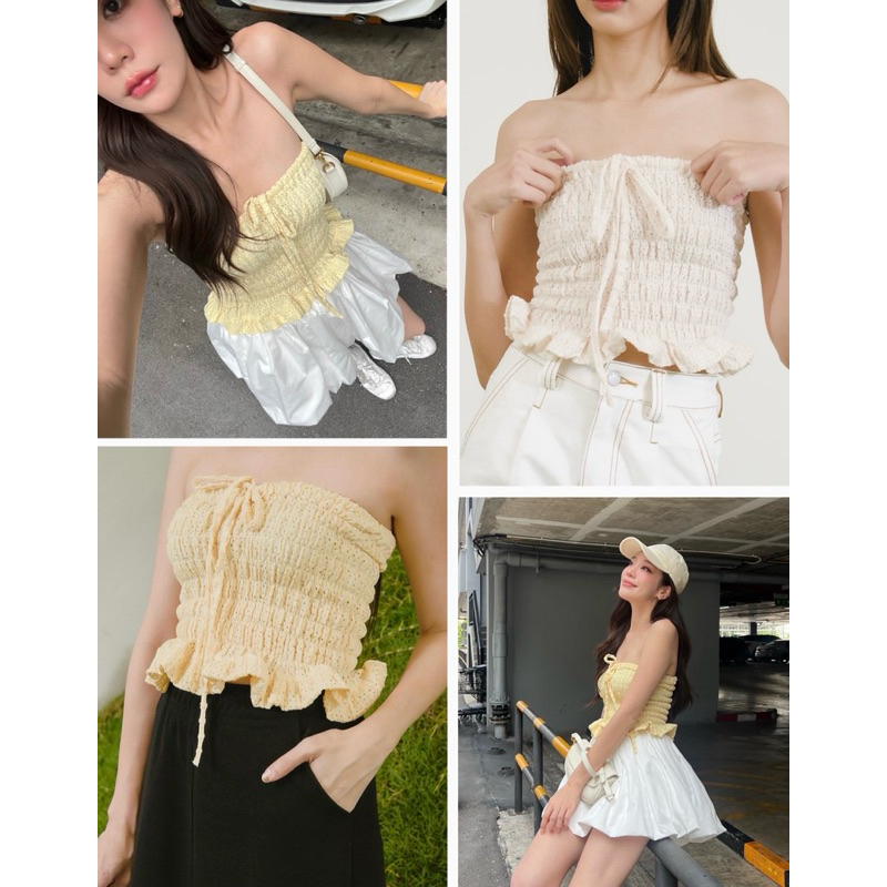 ROSE TOP (Cream/Yellow)