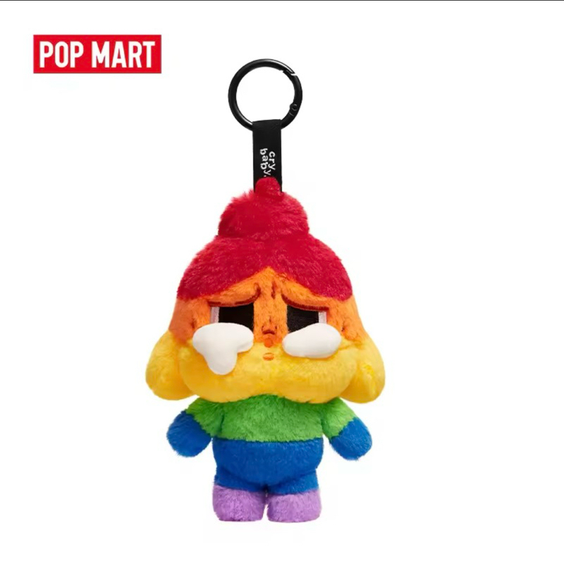 สินค้าพร้อมส่งในไทย Crybaby! -Plush Doll Pendant พวงกุญแจสีรุ้ง