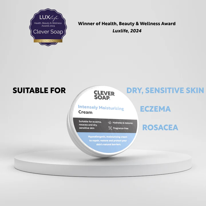 Clever Soap Creme ครีมทาตัว ครีมทามือ ทาผิวหนัง Eczema คัน แดง ผื่น Eczema Rosacea โรซาเซีย เอกซีมา 
