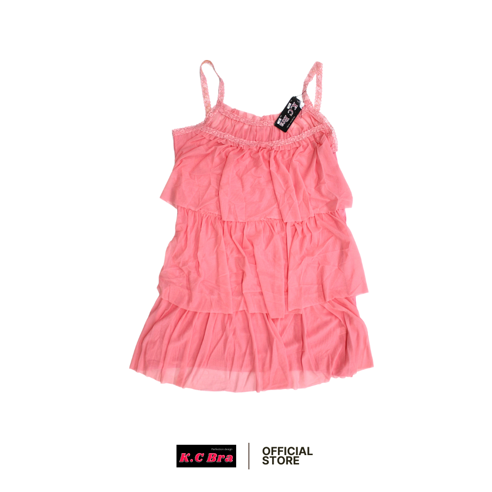KC Bra รุ่น 7730 เสื้อมินิเดรส ชุดเดรสระบาย เดรสสายเดี่ยว ราคา ถูกที่สุด ดีลบีเคเค แกลเลอรีภาพที่ 7
