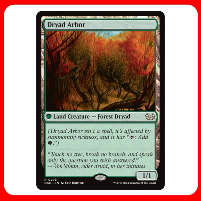 [MTG] Dryad Arbor [DSC] [LAND] [RARE] [NORMAL] [ENG] (การ์ดเมจิค / Magic the Gathering) [EDH]