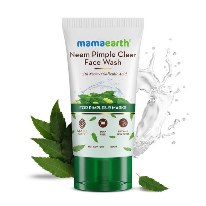 mamaearthNeem Pimple Clear Face Wash150mlด้วยสะเดาและกรดซาลิไซลิก ราคา ถูกที่สุด ดีลบีเคเค
