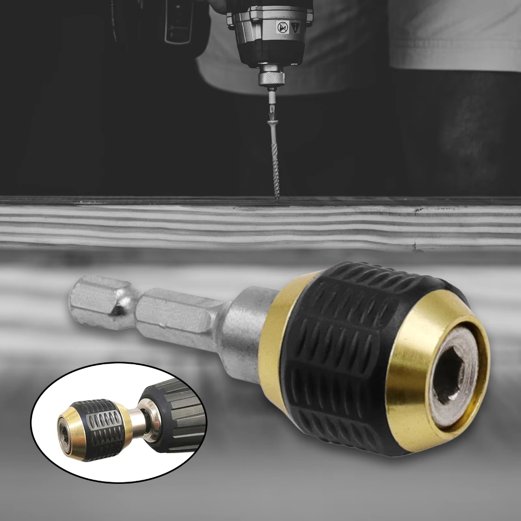 【 50/60/150mm】หัวจับดอกสกรู ข้อต่อสว่าน ข้อต่อแกนจับ สกรู หัวแม่เหล็ก แบบล็อคแกนหกเหลี่ยมสวมเร็ว สว่านต่อบล็อก