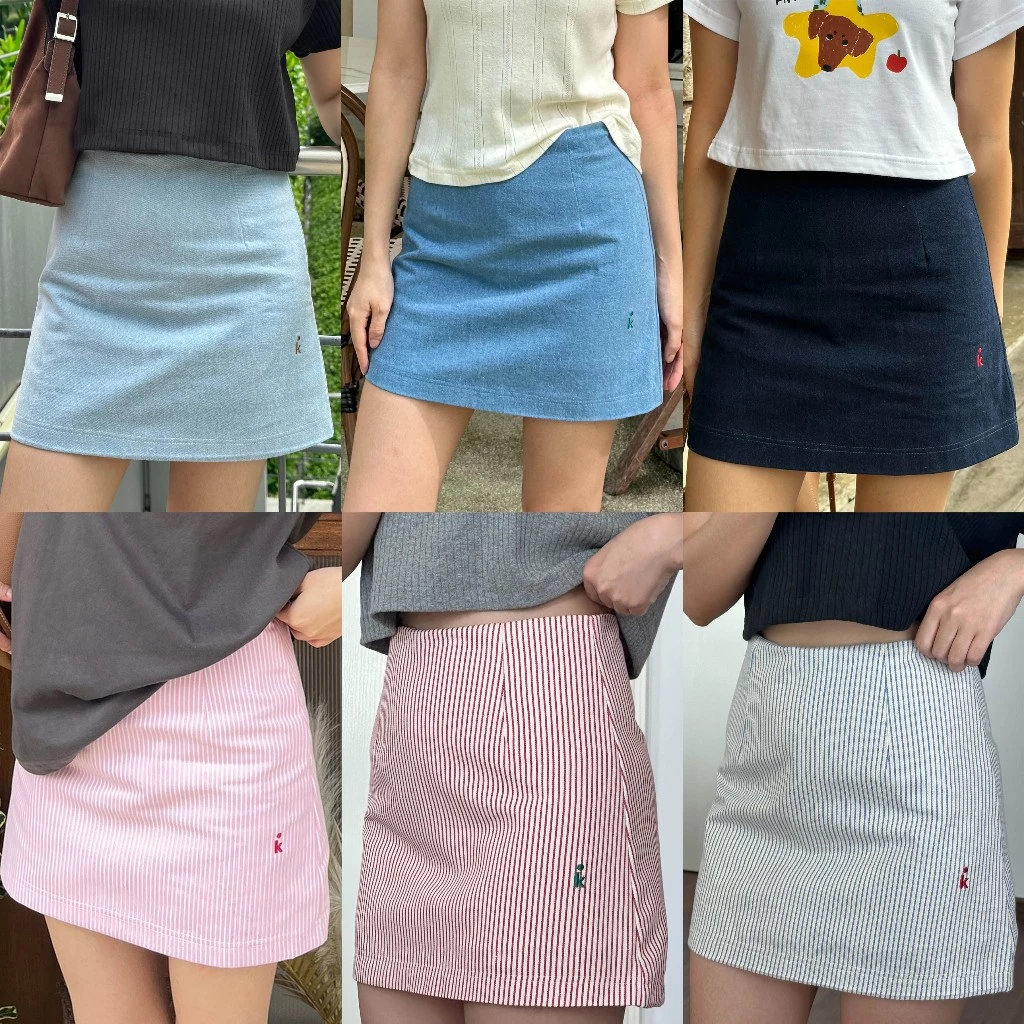 Kudsun Official - Skort กระโปรง (มีผ้าซับในกางเกง)