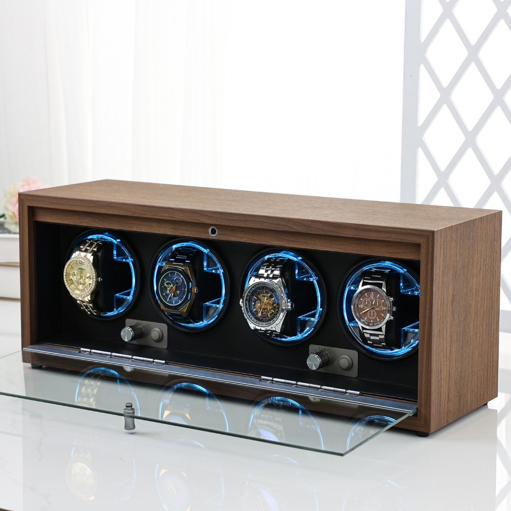กล่องหมุนนาฬิกา ทรงตั้ง ปรับได้4โหมด ชำระเงินปลายทางได้ครับ watch winder