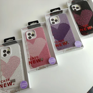 เคสใช้สำหรับไอโฟน 17/ 16 / 15 / 14 / โปร / โปรแมกซ์ Case MEEPHONE Lucian Glitter เคสเพชร หัวใจ (THพร้อมส่ง)