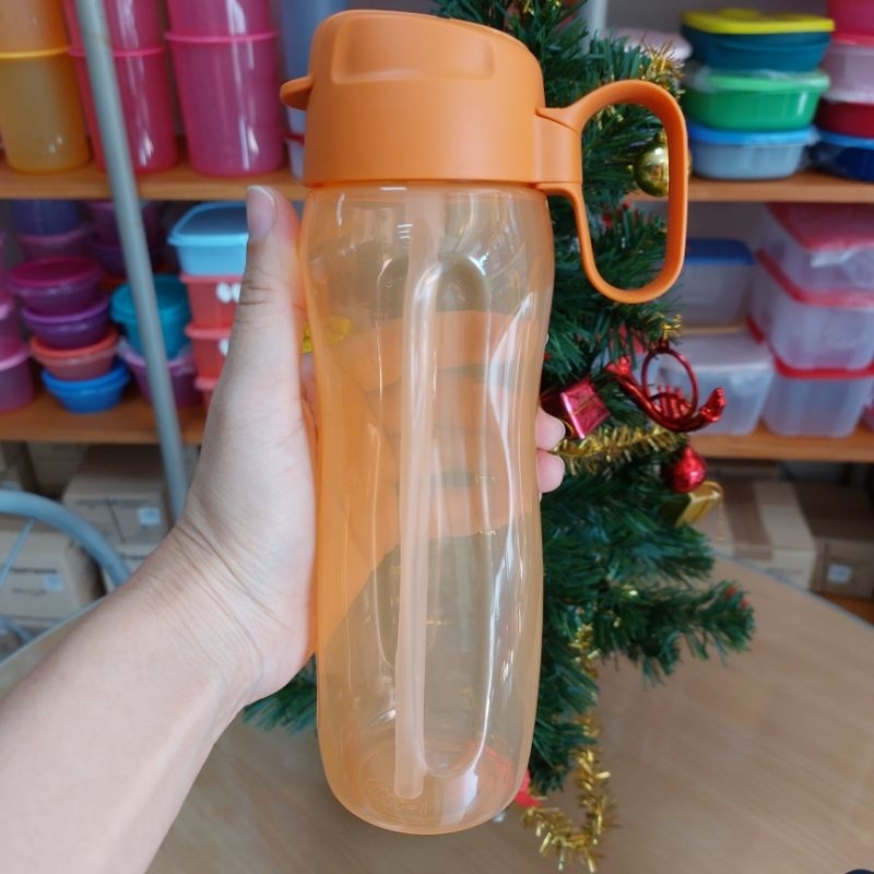 Tupperware ขวดน้ำอีโค่สลิม ความจุ500มล. (1ใบ)จุกดื่มปากแพนกวิน มีหลอดดูด ฝาปิดสนิทกันหกซึม - รูปที่ 2