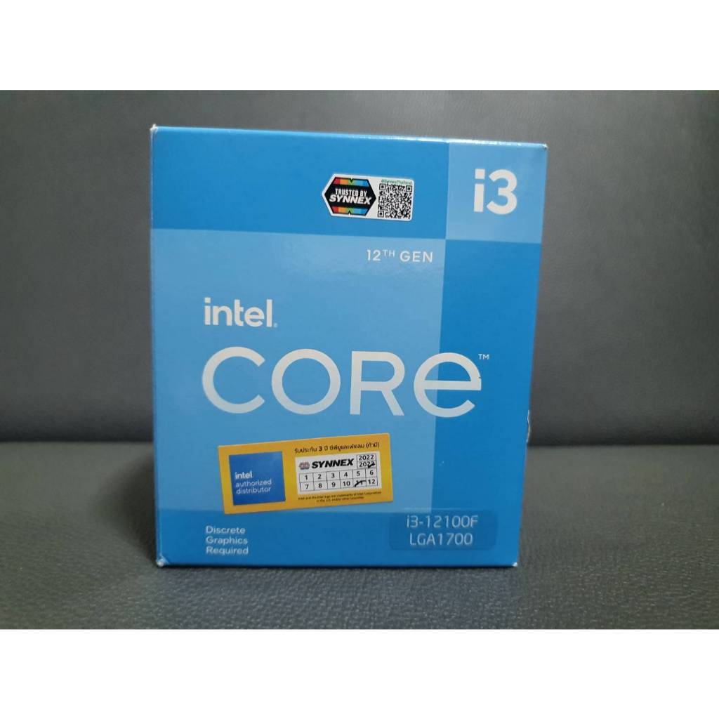 cpu intel core i3- 12100F No GPU มือสอง ประกันเหลือ 2 ปี