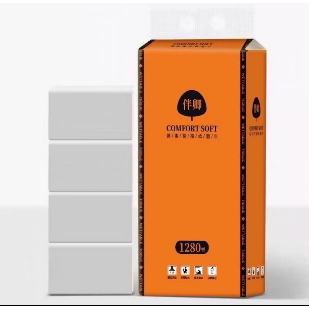 HF-(ลูกค้าใหม่1บาท) กระดาษทิชชู่ขนาดใหญ่ แบบแขวน กระดาษเช็ดหน้าแบบห่อ(พร้อมส่งจากไทย)