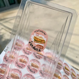 สติกเกอร์ฉลากสินค้า สติกเกอร์แซนวิช ไส้แซนวิช Sandwich สติกเกอร์ติดอาหาร [B3]