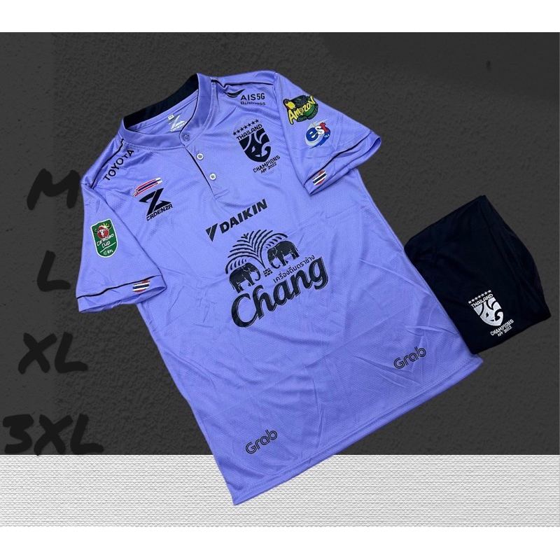 ชุดแฟนบอลชุดกีฬาคอจีนเสื้อพร้อมกางเกงสินค้าขายดีผ้าคุณภาพดีขนาดไซร้M L XL 3XL – โปรปัง