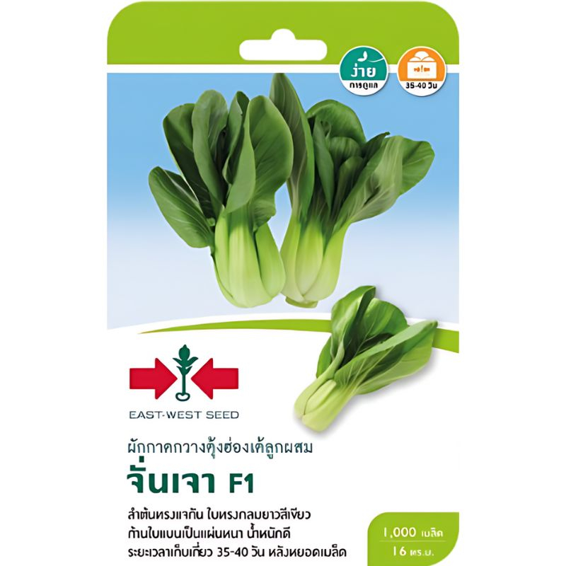 เมล็ดพันธุ์ ผักกาดกวางตุ้งฮ่องเต้ลูกผสม จั่นเจา ตราศรแดง
