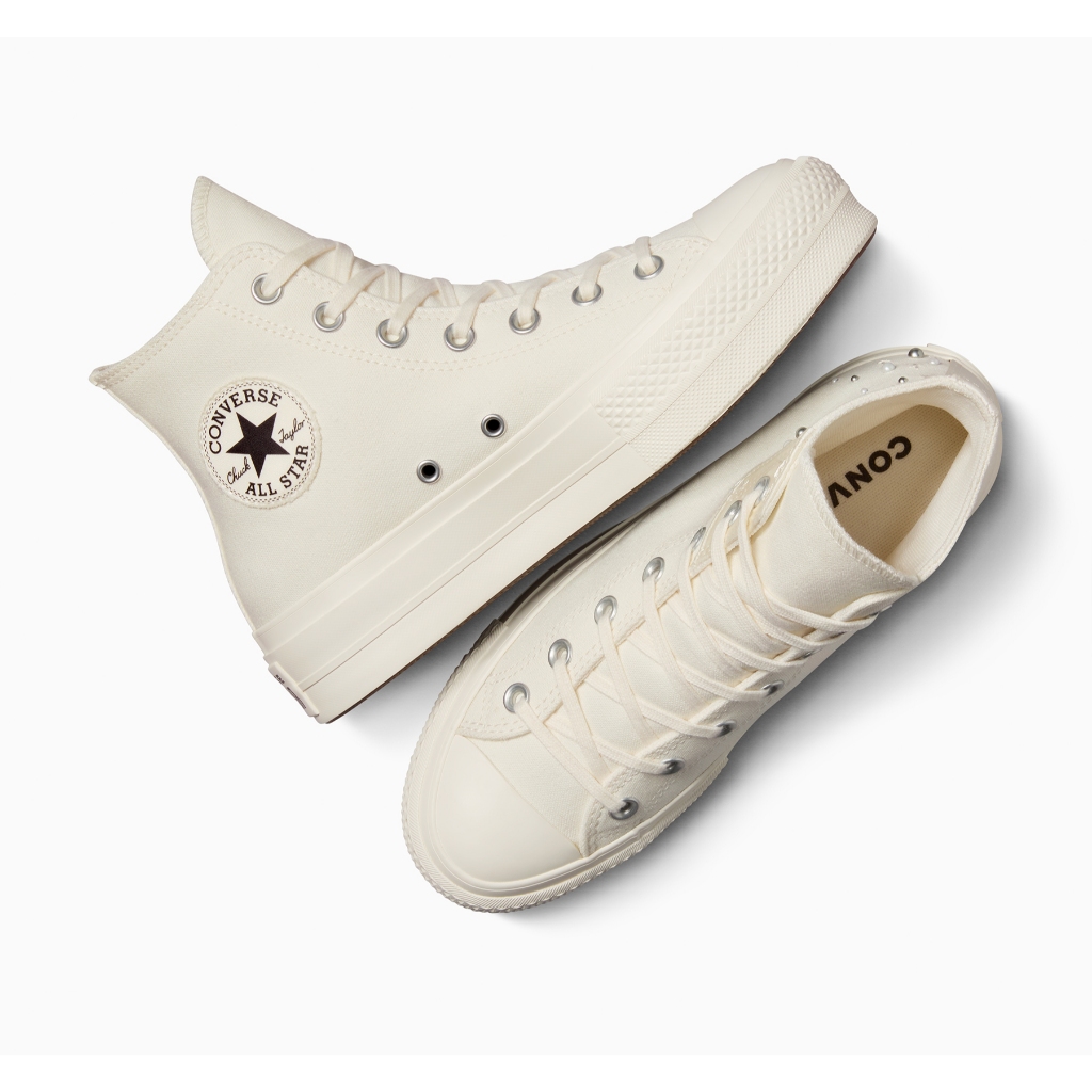 CONVERSE รองเท้า CTAS LIFT MENDED EMBELLISHMENT HI WHITE ผู้หญิง A12512CF_H4WTXX
