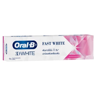 [ทั้งหมด 2 ชิ้น] ออรัลบี ยาสีฟัน ฟาสไวท์ ปริมาณ 90 กรัม ORAL-B TOOTHPASTE FAST WHITE 90 G.