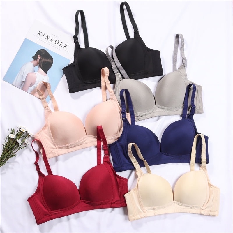 A11-บราแฟชั่นสตรี เสื้อในไร้โครง อกชิด งานไร้โครง ทรงสวย ผ้ามีความนุ่มสบาย ใส่แล้วอก V ถอดสายได้ Perfect bra มีไซส์ใหญ่