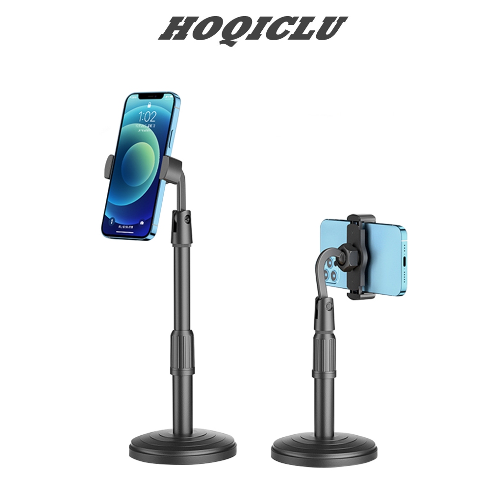 HOQICLU ที่วางโทรศัพท์ขาตั้งโทรศัพท์ขาตั้งมือถือ ที่จับมือถือ สำหรับวางบนโต๊ะ ไลฟ์สด