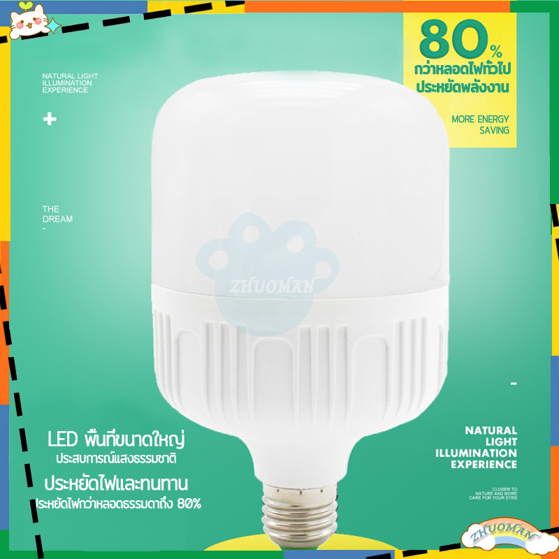 ไฟled หลอดไฟLED 5W หลอดไฟแอลอีดี ขั้วE27 หลอดไฟขั้วเกลียว ไฟแต่งห้อง หลอดไฟ ใช้ไฟฟ้า220V