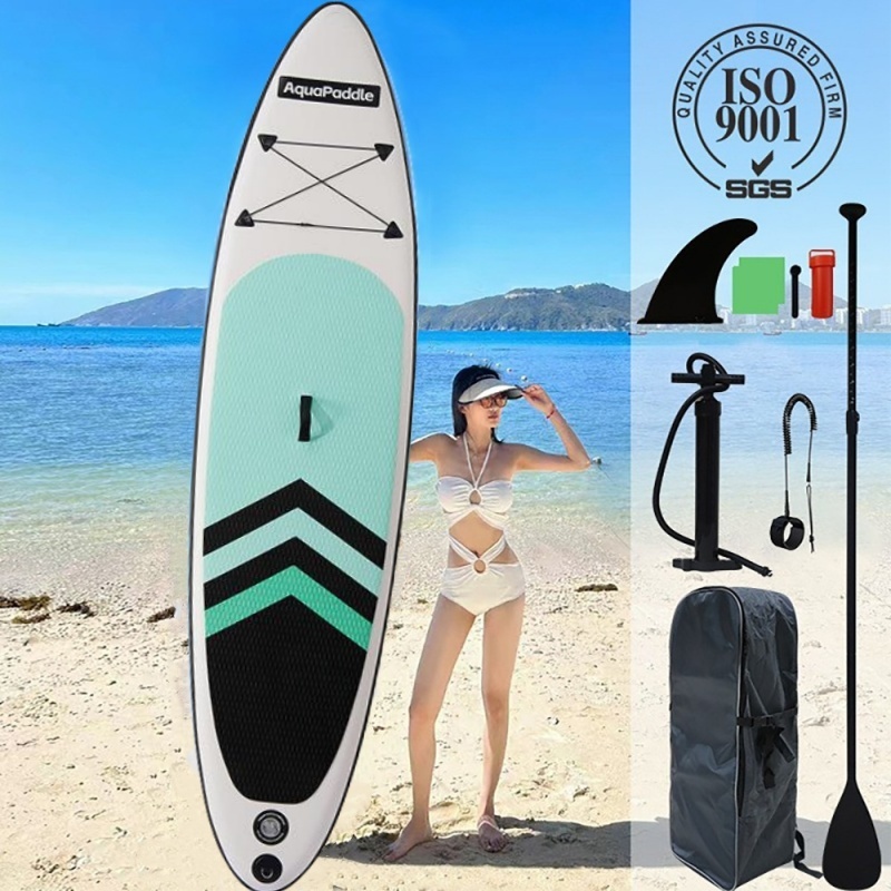 ซัฟบอร์ด กระดานโต้คลื่น บอร์ดยืนพาย ซัฟบอร์ด สายรัดข้อมือ Paddle และปั๊มมือ Sup board Stand Up Paddle Board