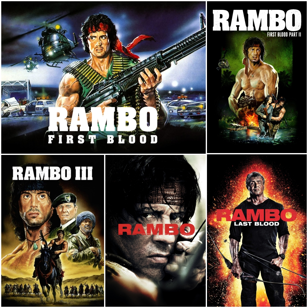 USB Flash Drive ไฟล์หนังดัง RAMBO แรมโบ้ รวมครบ 5 ภาค พากย์ไทย-อังกฤษ คุณภาพ 1080p Master แท้
