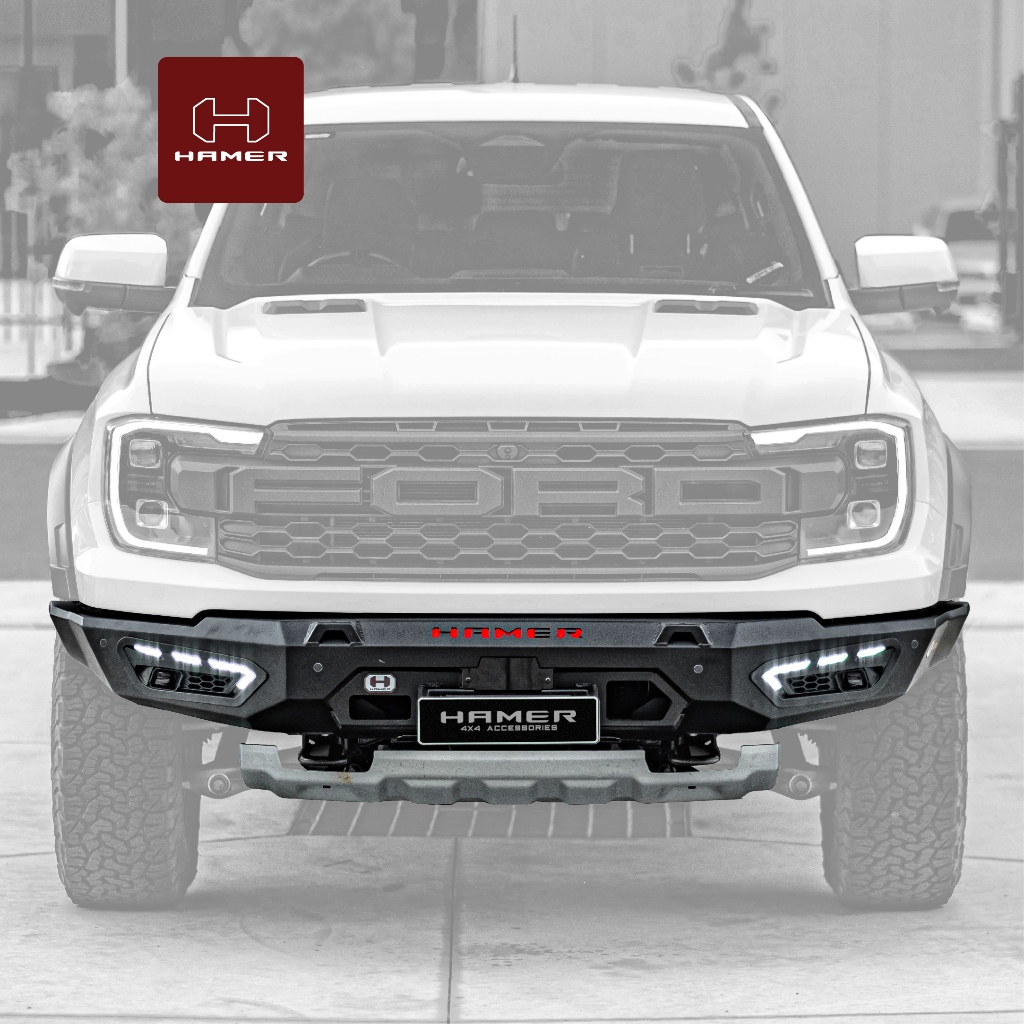 HAMER4x4 กันชนหน้า ATLAS SERIES STEEL  FRONT BULL BAR