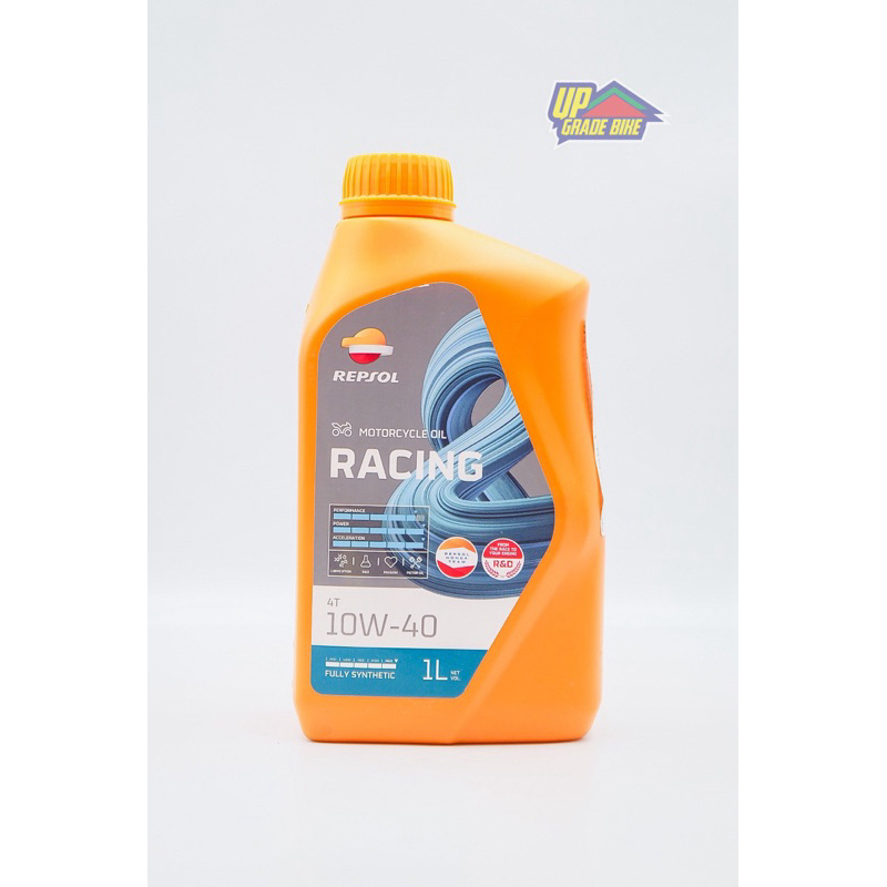 น้ำมันเครื่อง REPSOL RACING 10W40 MA2 (ของแท้) ขนาด 1L ขวดละ 550฿