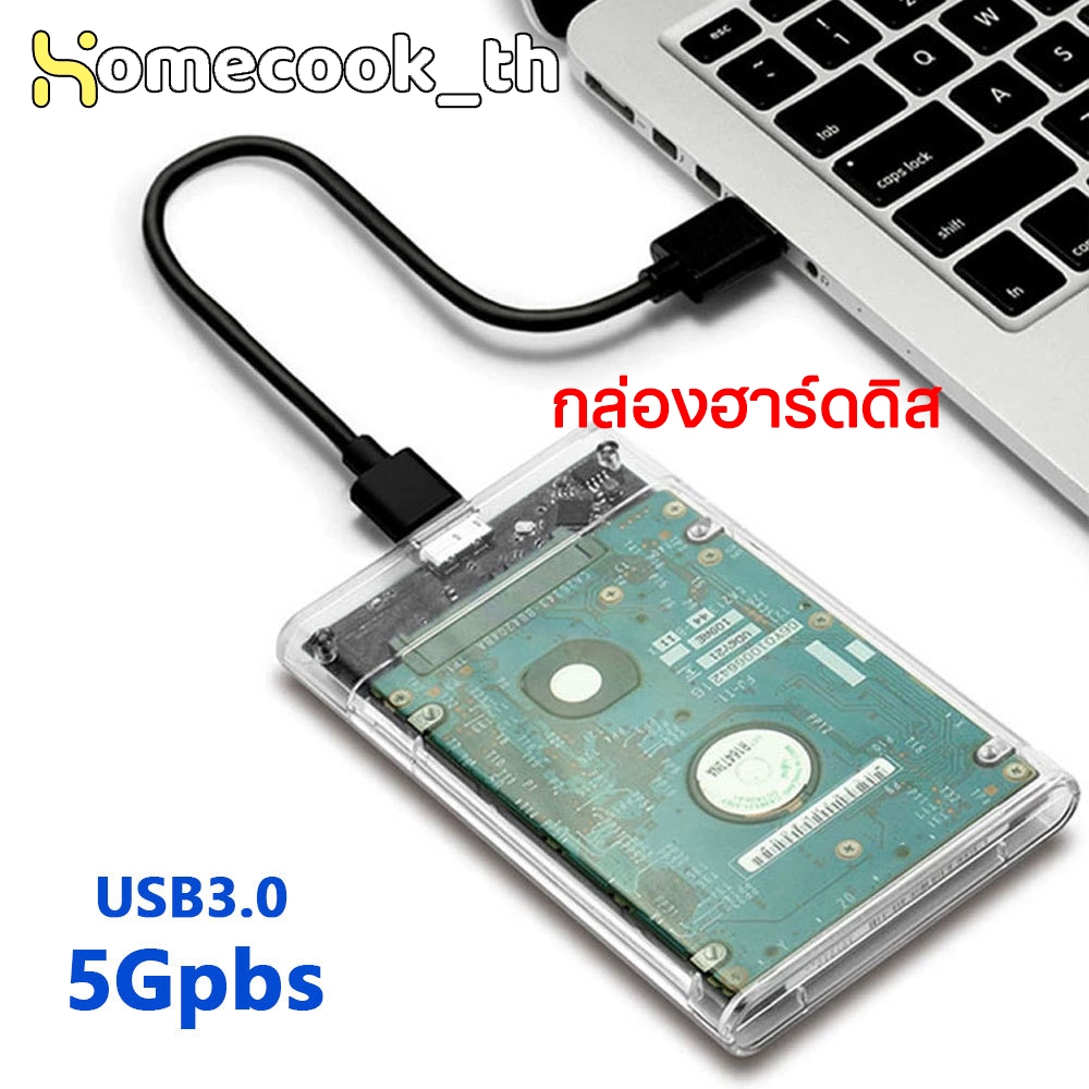 กรณี HDD โปร่งใส SATA เป็น USB 3.0 ฮาร์ดไดรฟ์กรณีภายนอก 2.5 HDD Enclosure สําหรับ HDD SSD ดิสก์กล่องสนับสนุน UASP