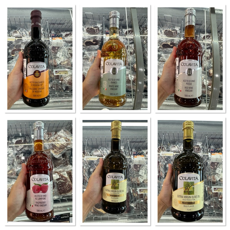 Colavita Aceto Balsamico di Modena IGP 500 Ml น้ำส้มสายชูหมัก บัลซามิก โคลาวิต้า / Rasberry Wine Vinegar / Extra Virgin