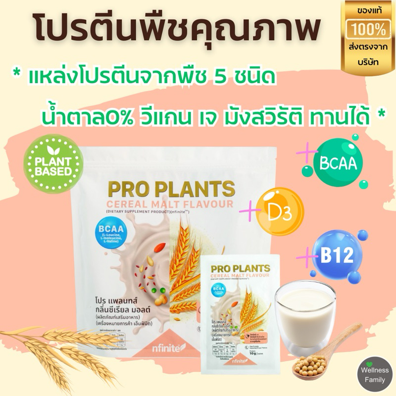PRO PLANTS โปรตีนพืช รสชาติอร่อย เหมาะกับสายวีแกน เจ มังสวิรัต ไม่ทานเนื้อสัตว์ ต้องการดูแลสุภาพ
