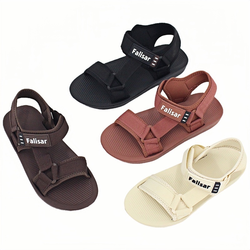 Falisar รองเท้าแตะแฟชั่นรัดส้นผู้หญิง ทรงสวย พื้นนิ่มน้ำหนักเบา สวมง่ายใส่สบาย รุ่น2025-A