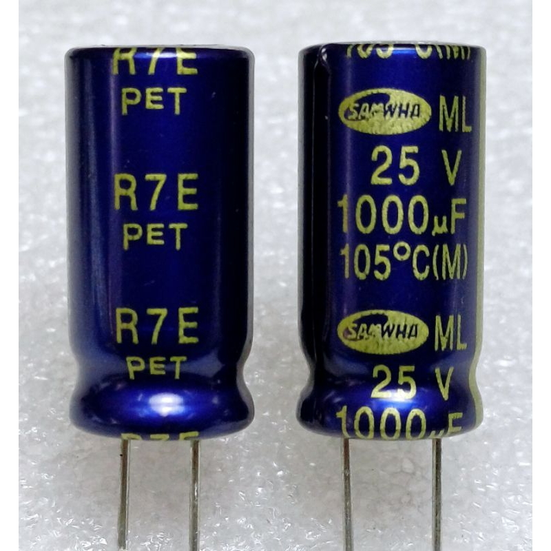 Samwha 1000uf 25v capacitor ตัวเก็บประจุ คาปาซิเตอร์