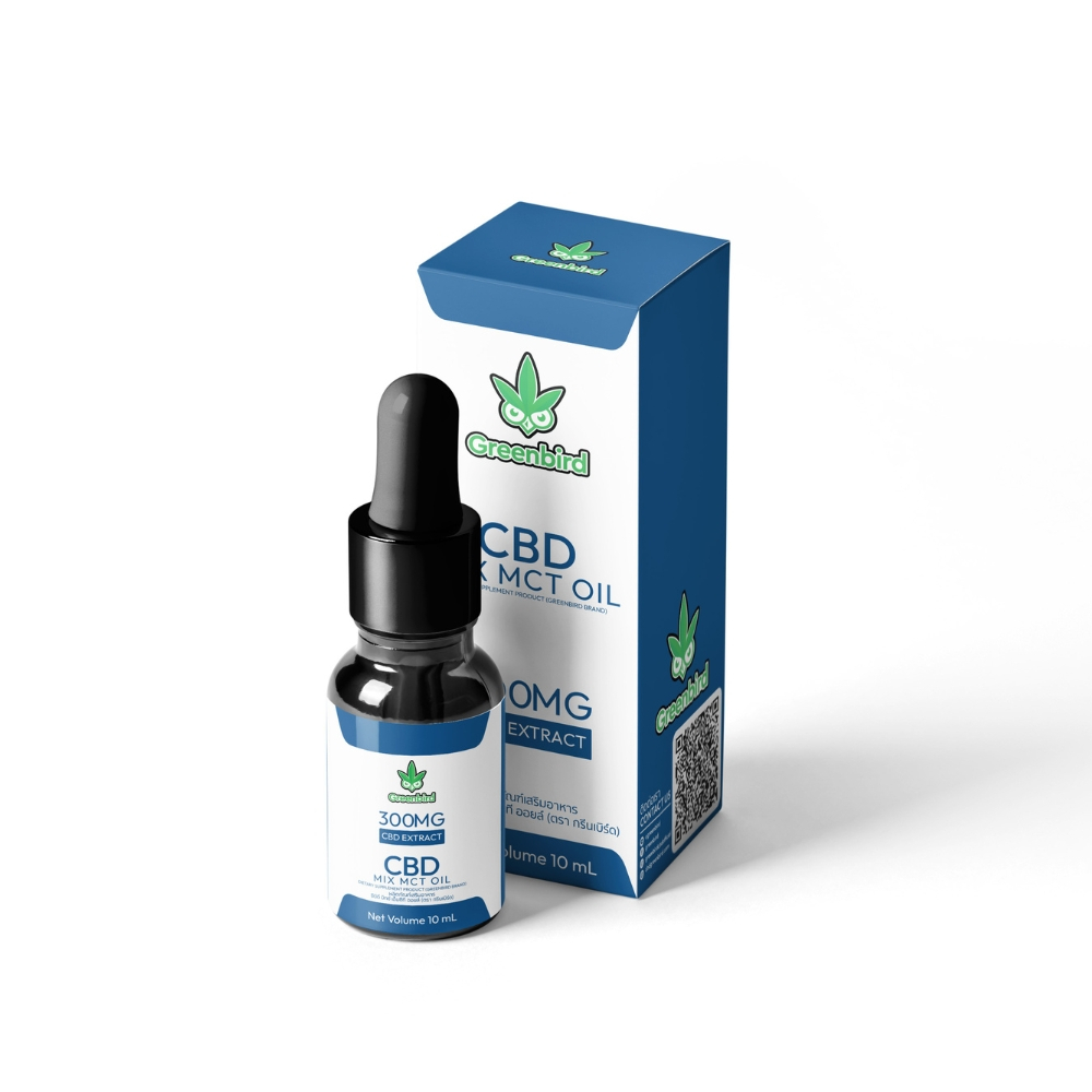 Greenbird C.B.D Oil Mix 300mg น้ำมันซีบีดีกรีนเบิร์ดรุ่น Mix ความเข้มข้น 300mg