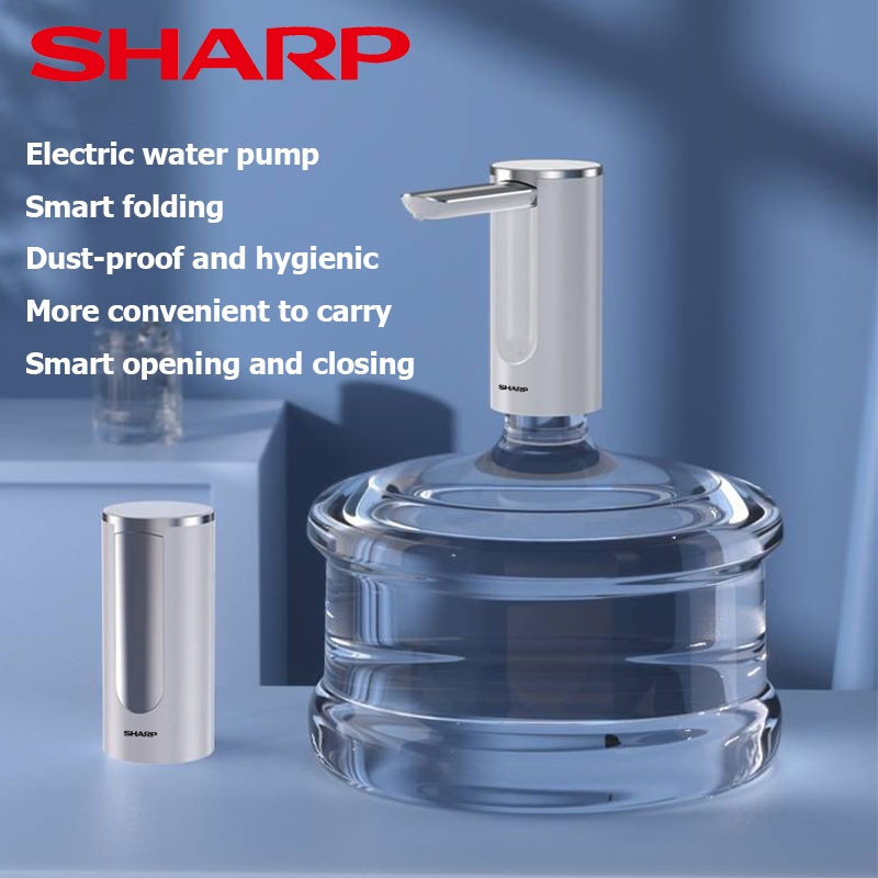 SHARP ที่ปั๊มน้ำดื่มอัตโนมัต อุปกรณ์ปั้มน้ำดื่มจากแกลลอน เครื่องกดน้ำอัตโนมัติ เครื่องปั้มน้ำขึ้นมาจากถัง เครื่องดูดน้ำ