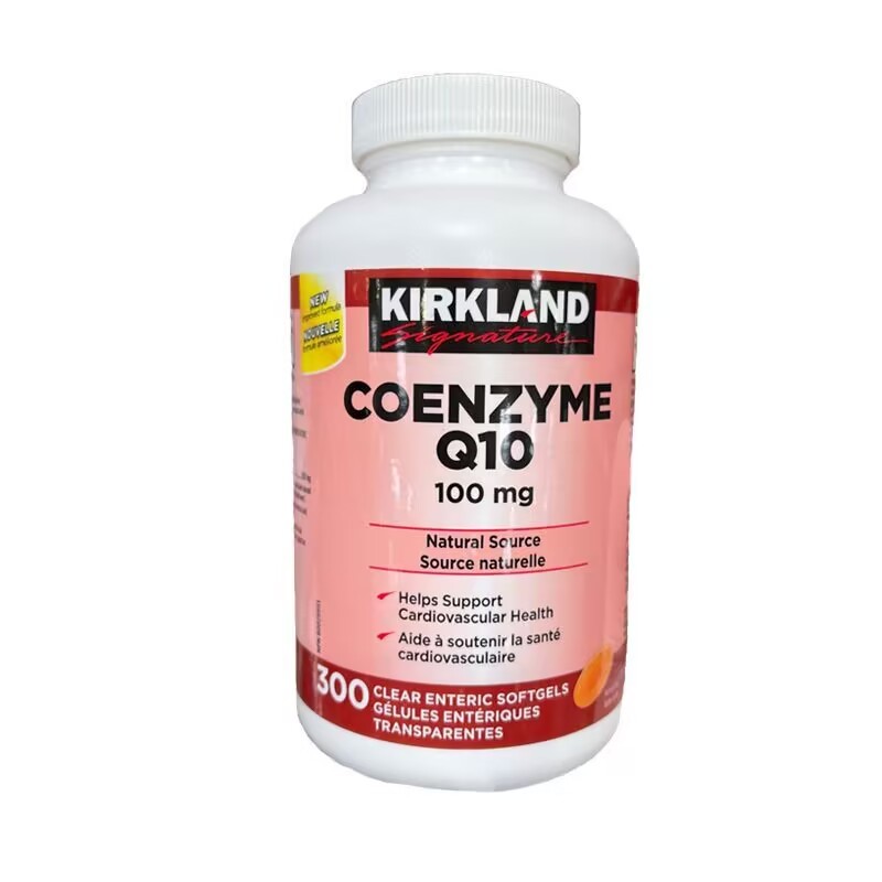 Kirkland Signature Coenzyme Q10 100 mg, 300 Clear Enteric Softgels-รักษาสุขภาพ