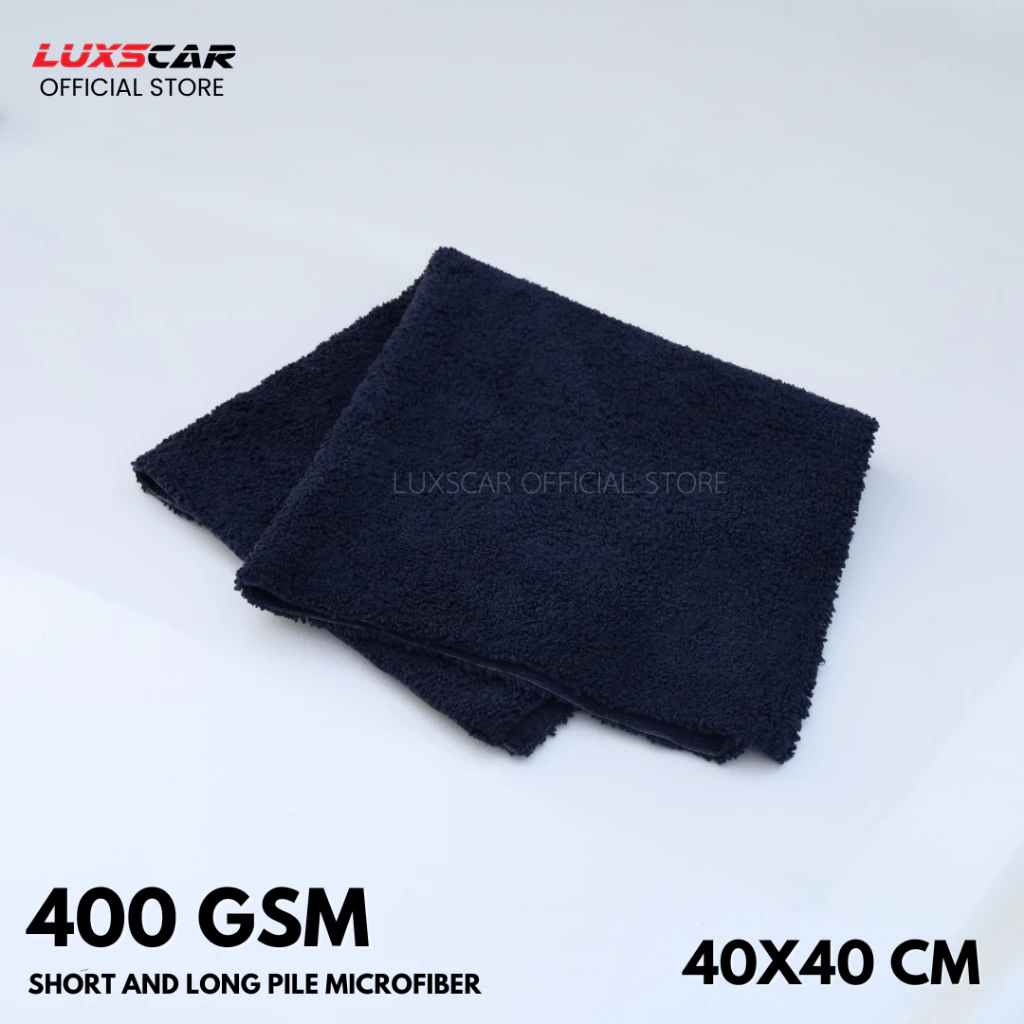 ผ้าไมโครไฟเบอร์ สำหรับเช็ดน้ำยาเคลือบสีโดยเฉพาะ สีดำ (Luxscar Fluffy) thumbnail 5