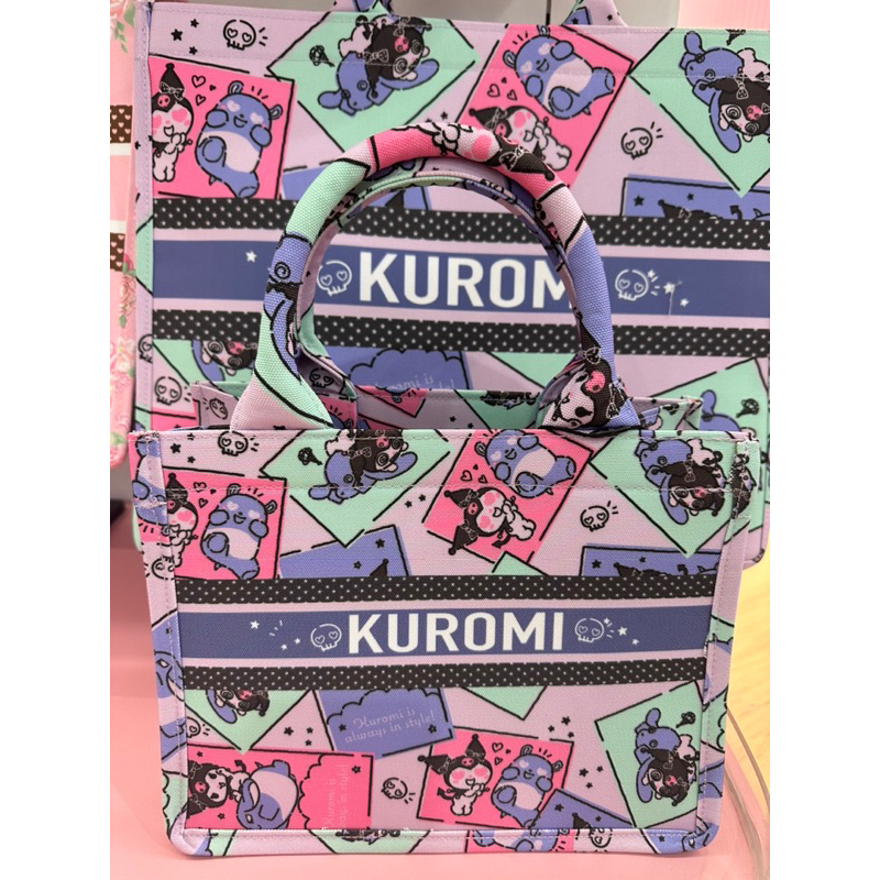 [พร้อมส่ง] Sanrio Canvas Tote 10” [My melody Kuromi and Kitty] รุ่นใหม่