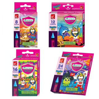 สีเทียน มาสเตอร์อาร์ต ขนาดกลาง 8สี,12 สี ,16 สี และ 24 สี (R…