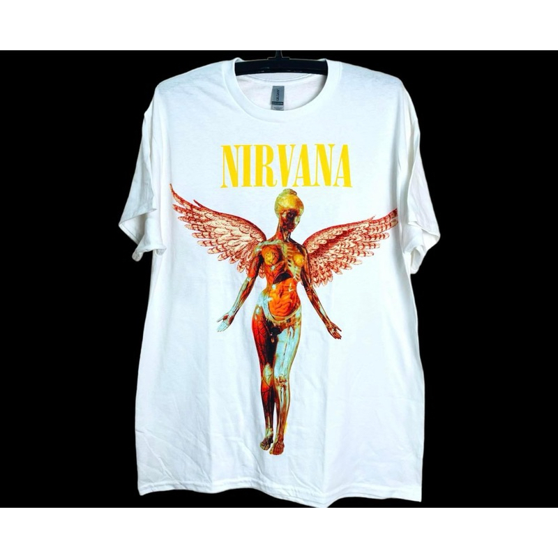 เสื้อวง Nirvana In Utero นางฟ้า (งาน US) ลิขสิทธิ์แท้💯