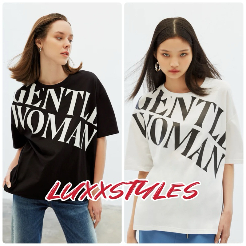 GW BLACK & WHITE OVERSIZE T-SHIRT ใส่โค้ดลด 30%