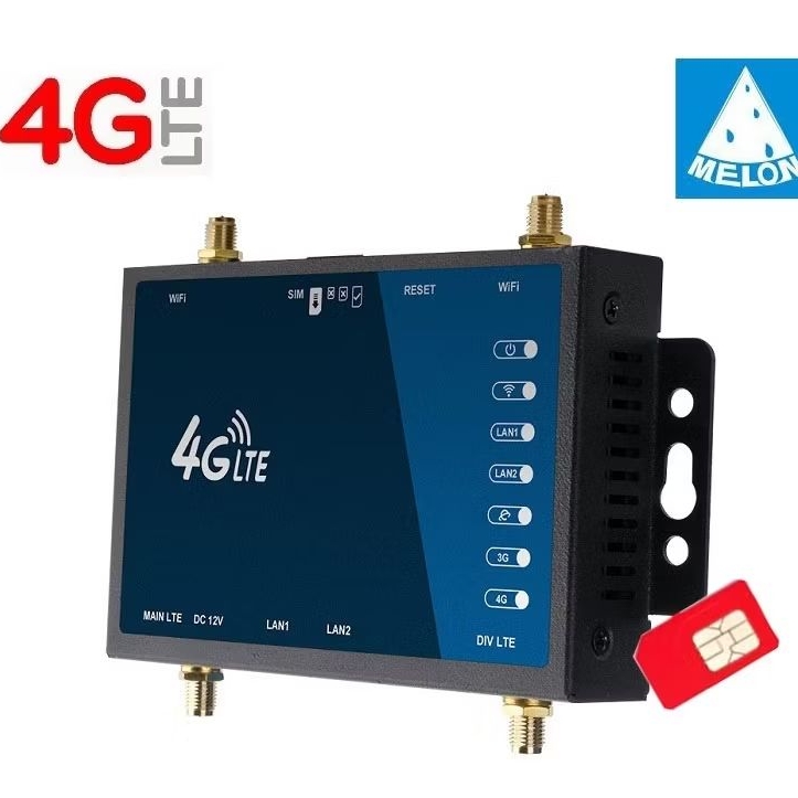 4G Wifi Router 300Mbps เร้าเตอร์ ใส่ซิม 4 เสา Detachable Antenna SMA Port Industrial Gade