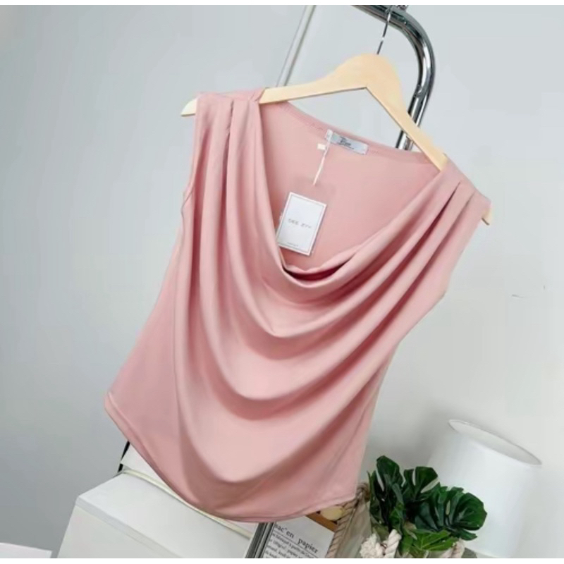 036เสื้อยืดคอถ่วงผ้า Unisoft