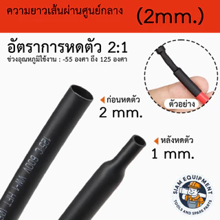 ส่งตรงจากไทย! ท่อหดหุ้มสายไฟ ท่อหดความร้อน ท่อหดฉนวน มีหลายขนาด ไฟฟ้า [ราคาต่อเมตร]