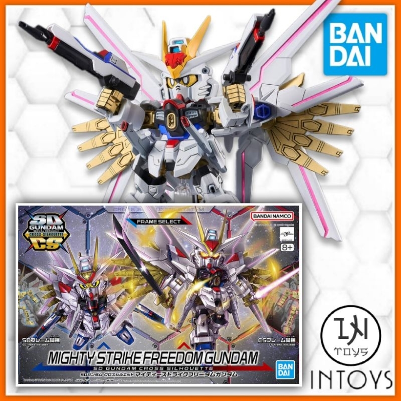 BANDAI - (SDCS) SD GUNDAM CROSS SILHOUETTE MIGHTY STRIKE FREEDOM GUNDAM ( Gunpla / Gundam Plastic Ki