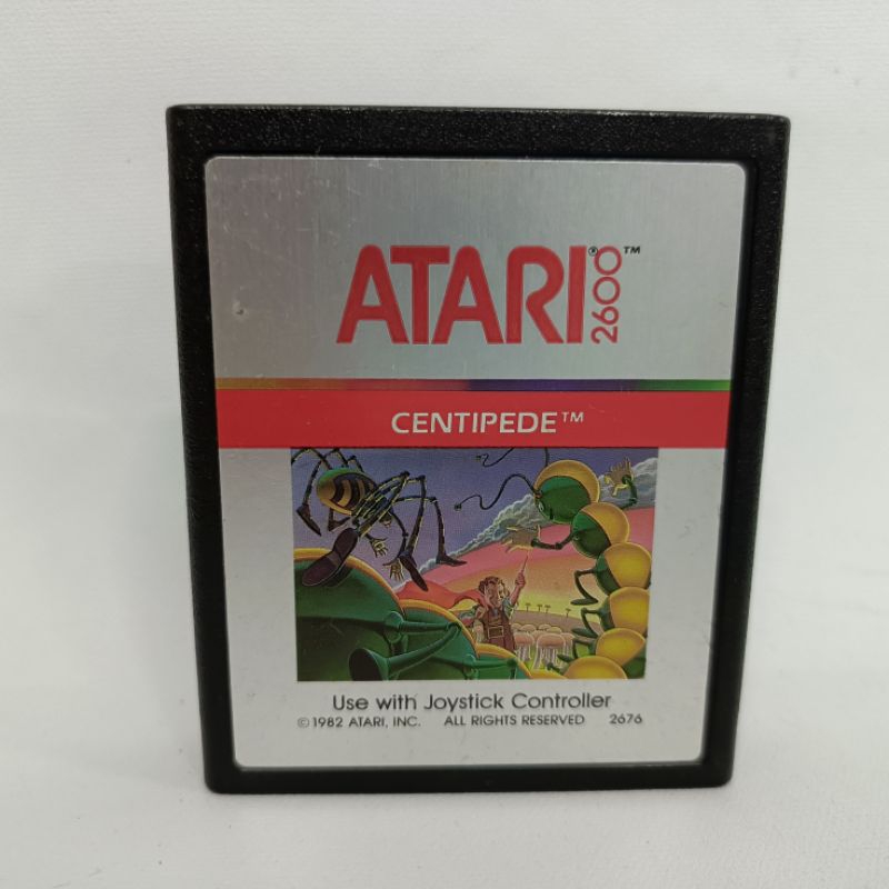 ตลับเกม Atari และ Atari2600 เกม Centipede แนว ยิงสนุกๆยุค70
