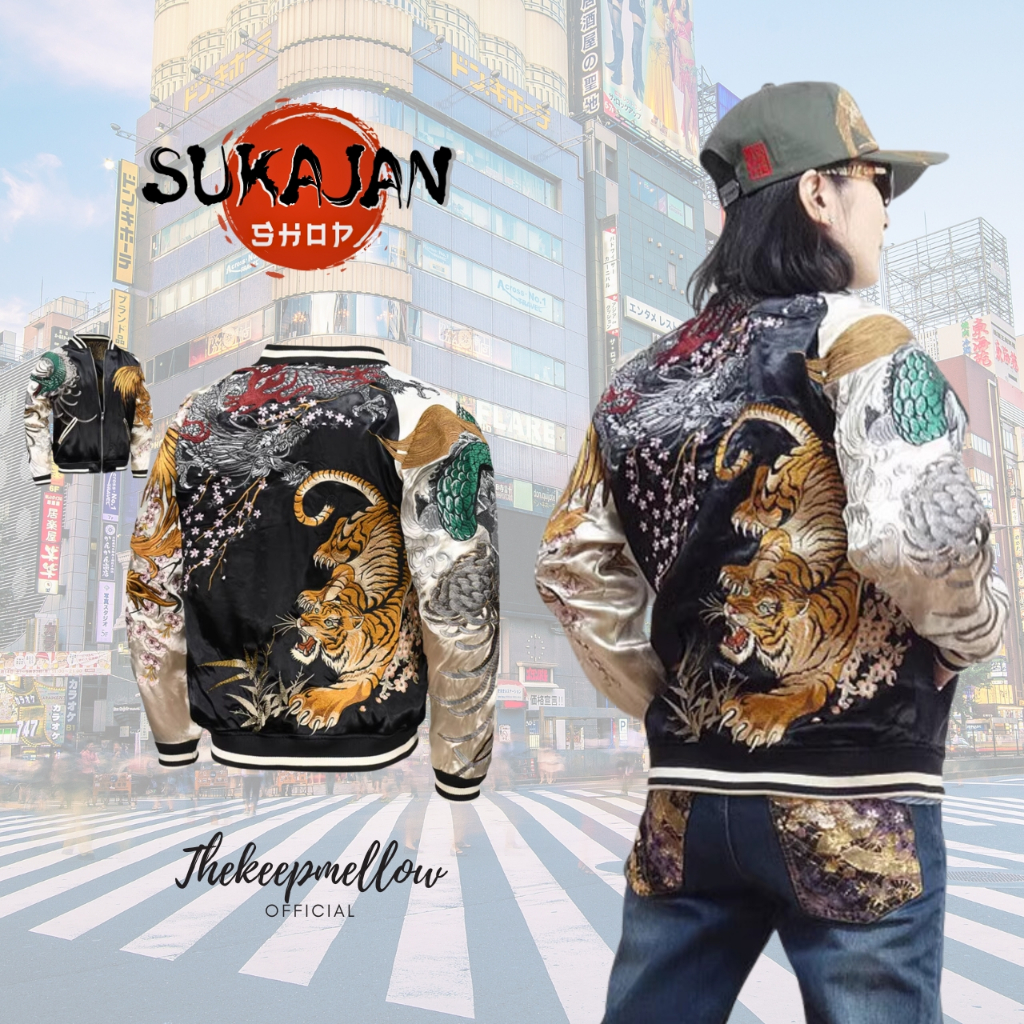 🔥 เท่ห์สุดในช็อปปี้🔥เสื้อแจ็คเกต Sakujan Premium ของแท้ 💯 สินค้านำเข้า พรีออเดอร์ by Thekeepmellow