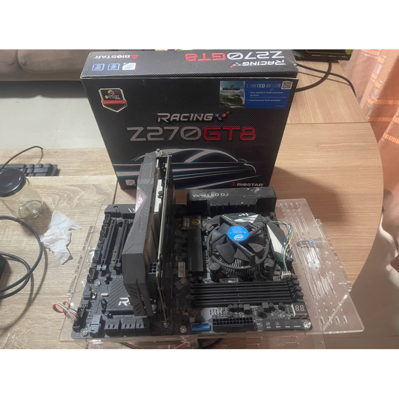 cpu i5 7400 + mb z270 ราคา3150฿ ของใช้เอง