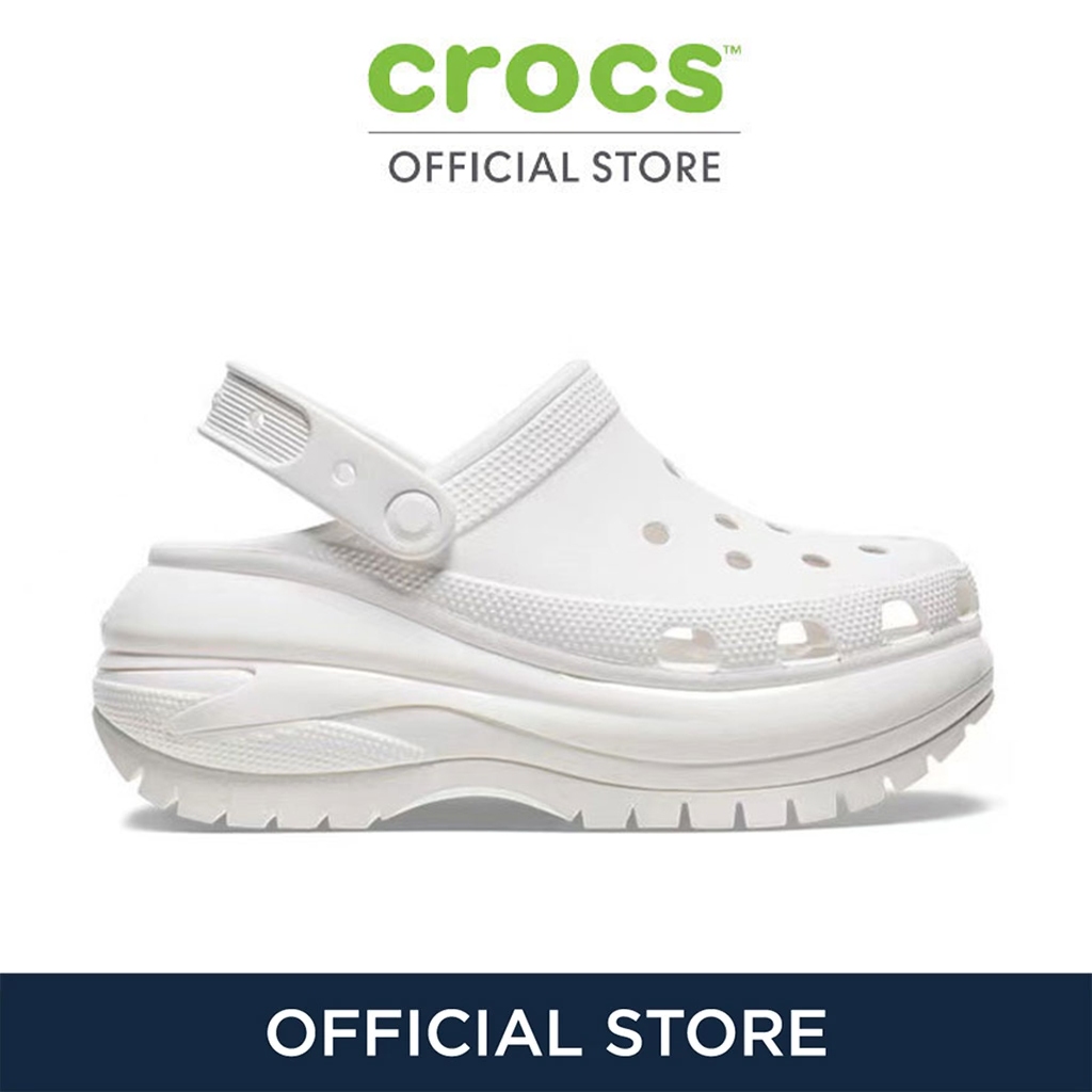 CROCS รองเท้าลำลองผู้หญิง BAYA PLATFORM CLOG รุ่น 20818611S - WINTER WHITE/BONE
