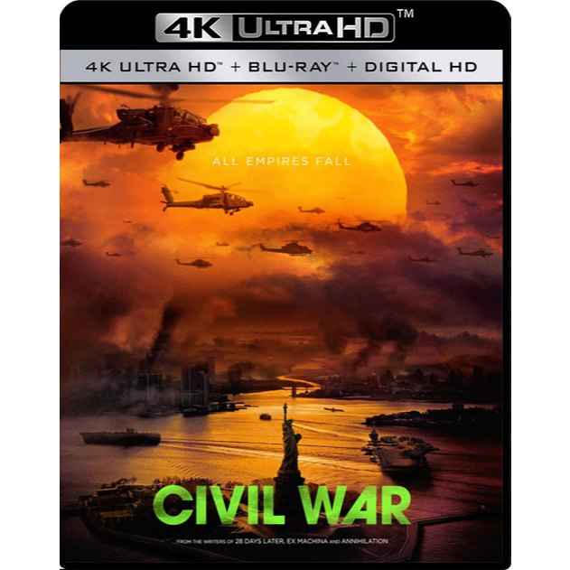 4K UHD เสียงไทยมาสเตอร์ หนังใหม่ หนัง 4K Civil War วิบัติสมรภูมิเมืองเดือด