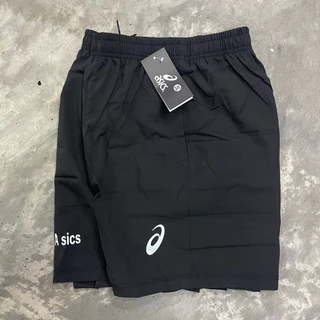 กางเกงกีฬาขาสั้น Asics ใส่ออกกำลังกาย มีซับในเป็นแบบกางเกงขาสั้นเพิ่มความกระชับคล่องตัว ระบายอากาศดี ใส่สบายๆ
