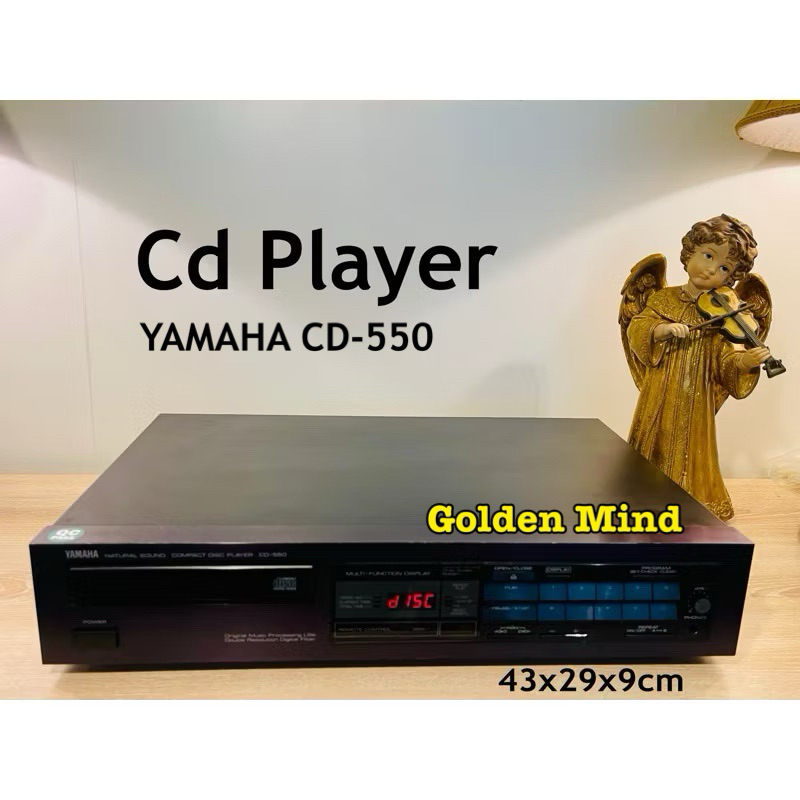 CD-01-200167 เครื่องเล่นซีดีมือสองจากประเทศญี่ปุ่น YAMAHA CD-550 แถมหม้อแปลงไฟฟ้า ไม่มีรีโมท